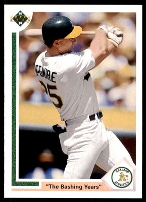 1991 Upper Deck Mark McGwire Baseball Cards #656 - Image 1 of 2