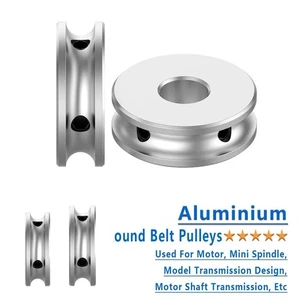 Für 4/5/6/8mm Breite Riemen Außendurchmesser 20mm-80mm U-Nut Riemenscheibe PU Riemenscheiben Aluminium - Bild 1 von 9