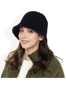Women's High Pile Fleece Bucket Hat With Soft Textured Fabric And Modern Casual - Picture 1 of 16