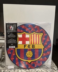 NEW Rolling Stones Hackney Diamonds Vinyl Barcelona Football Club Picture Disc - Picture 1 of 3