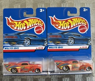 Hot Wheels 41 Willys “Wild Willy”Orange 2000 First Editions -Lot Of 2-Ships Free - Image 1 of 4