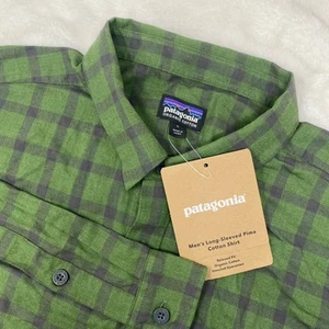 Pima Organic Cotton Patagonia Karohemd Herren L Buffalo Green - Bild 1 von 8