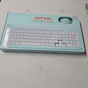 onn. 104-Key Wireless Keyboard and Mouse with Dual-Connectivity USB Receiver (M) - Picture 1 of 10