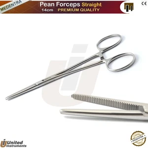 Dentist Artery Locking Pean Clamp Forceps Serrated Tip Prestige Medical Plier CE - Picture 1 of 3