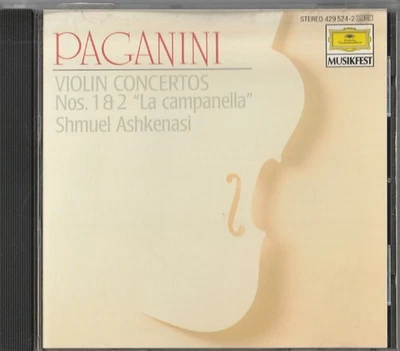 Paganini Violin Concertos Nos. 1 & 2 La Campanella Shmuel Ashkenasi CD#35 - Image 1 of 2