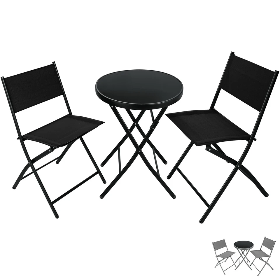 Sitzgruppe Gartenset Gartengarnitur Gartenmöbel Bistroset Stühle Tisch Garnitur - Bild 1 von 1