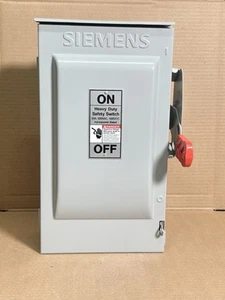 HF362NR Neu Siemens 60 Amp 600V 3P Sicherung Sicherheitsschalter Trennschalter NEMA - Bild 1 von 6