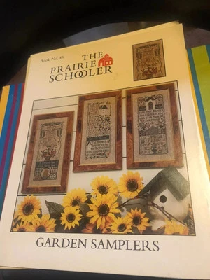 The Prairie Schooler Charts x4 Garden Samplers Spring Has Come Daffodils Farmers - Image 1 of 4