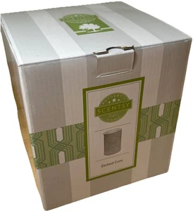 NEU! Scentsy Wachswärmer weiß geätzter Kern - Premium Wärmer - volle Größe 6 Zoll - Bild 1 von 10