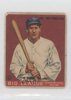 1933 Goudey Big League Chewing Gum R319 Carl Reynolds #120 Rookie RC - Image 1 of 2