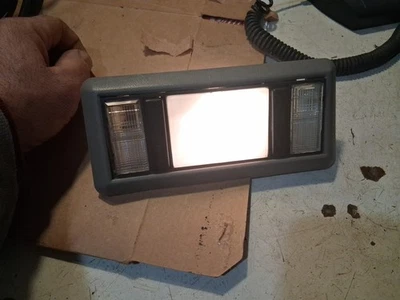 1988-1998 Chevy Truck Dome Light Silverado GMC Sierra Tahoe Suburban Gray Trim - Image 1 of 4