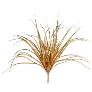 Northlight 19-Inch Gold Glittered Artificial Grass Christmas Pick - Picture 1 of 3