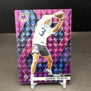 George Pickens 2025 Panini Mosaic #109 Purple Prizm SP 23/49 Cowboys AS6 - Picture 1 of 2