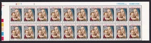 Scott #2514 Madonna (Mary, Antonello) Plate Block of 20 Stamps - MNH - Picture 1 of 2
