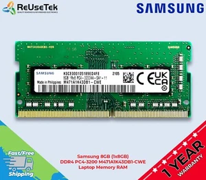 Samsung 8GB (1 x 8GB) DDR4 PC4-3200 M471A1K43DB1-CWE Laptop Arbeitsspeicher RAM - Bild 1 von 12
