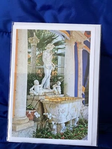 Vizcaya Museum & Gardens Entrance Loggia, Bacchus Fountain Notecard - Picture 1 of 2