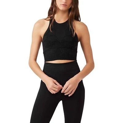 Sutiã floral Free People Movement preto todas as vezes novo com etiquetas tamanho XS/S 390 - Imagem 1 de 4