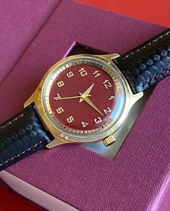 Vintage Luch Gold Plated Men's Wristwatch Soviet Mechanical cal. 2209 - Picture 1 of 10