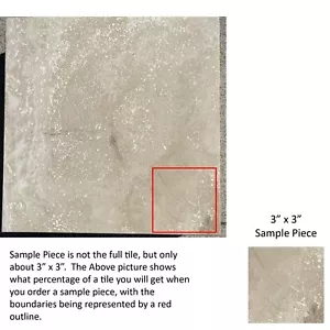Remodelación de piso de piedra afilada azulejo beige Durango aproximadamente 3x3 MUESTRA TS-52B - Imagen 1 de 2