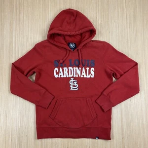47 Brand Sweater Womens Large Red Sweatshirt Hoodie St Louis Cardinals Spellout - Picture 1 of 14