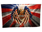 New Harley Davidson American Flag Eagle 3x5 Flag Banner