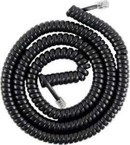 Coiled Telephone Cord, 4 Feet Coiled, 25 Feet Uncoiled - Picture 1 of 1