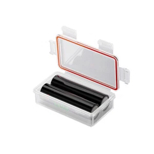 Battery Storage Boxes Case Holder Container  With Clip For 2x 18650 Batteries