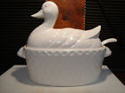 Vintage Himark White Duck Sitting on Basket Soup Tureen