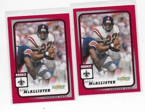 (2) Deuce McAllister 2001 Score ROOKIE Lot #281 - New Orleans Saints - Picture 1 of 1