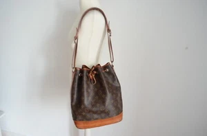 Authentic LOUIS VUITTON Sac Noe Grande Monogram Canvas Handbag Pouch Leather - Picture 1 of 8