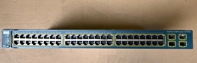 Conmutador de red Cisco Catalyst 3560G 48 puertos GbE y 4 puertos SFP WS-C3560G-48TS-S Foto 1 de 4