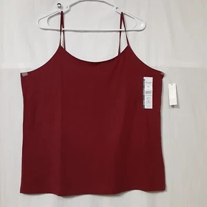 Time And Tru Women's Adjustable Strap Cami XXXL(22) Burgundy Color NWT - Picture 1 of 3