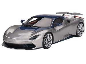 2019 AUTOMOBILI PININFARINA BATTISTA SILVER 1/18 MODEL CAR BY TOP SPEED TS0460 - Picture 1 of 5