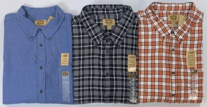 Men's Foundry Everyday Casual Super Soft Classic Fit Long Sleeve Flannel Shirt - Picture 1 of 4