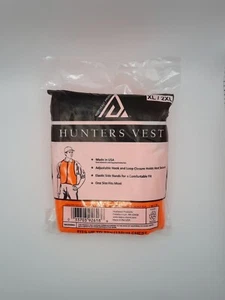 Hunter Safety Vest Blaze Orange XL/2XL New Factory Seal Pack Fits 52 Inch Chest - Picture 1 of 3