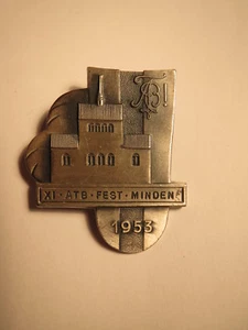 XI. ATB Fest Minden - 1953 - Anstecker / Studentika Akademischer Turnbund - Bild 1 von 2