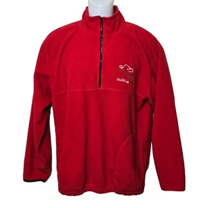 Walt Disney World Pullover Para Hombres Mediano Rojo Polar Suéter Camisa Mickey Mouse - Imagen 1 de 12