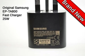 Original Samsung EP-TA800UBE Fast Compact Mains Charger USB C 25W - Bild 1 von 11
