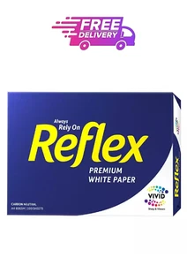1 x Reflex A4 Ream Ultra White Copy Paper 80gsm - 1 Ream 500 Pages Sheets - Picture 1 of 3