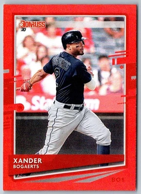 2020 Donruss Xander Bogaerts #75 Boston Red Sox Baseball Card - Image 1 of 2