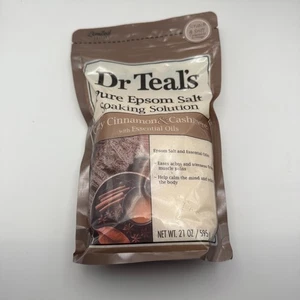Solución de remojo de sal pura de Epsom Dr. Teal's acogedora canela y cachemira 21 oz - Imagen 1 de 2