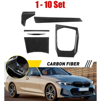 Комплект отделки передней центральной консоли приборной панели из углеродного волокна 5-50 X для BMW 2 серии G42 - Изображение 1 из 4