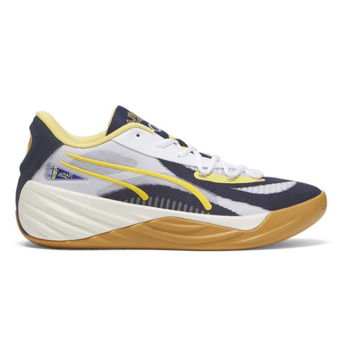 Sneakers PUMA AllPro Nitro X Black Fives Basket Uomo Nero Grigio Giallo At