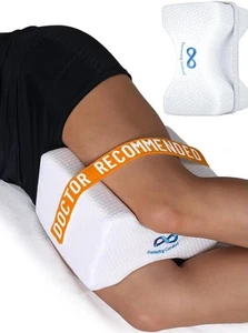 Knee Pillow for Side Sleepers - Memory Foam Leg Pillow for Hip and Back Pain Rel - Picture 1 of 6