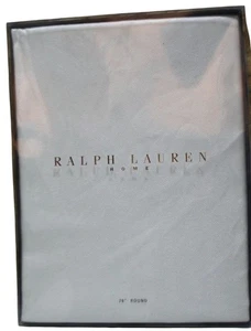 Ralph Lauren Home 70" Round Tablecloth Tuxedo/Portrait White Elegant Dining NIB - Picture 1 of 4