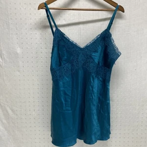 Express Design Studio Y2K Silk Blend Lacey Babydoll Cami Top Size L Fairy READ - Picture 1 of 11