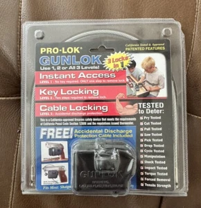 Pro-Lok Gunlok 3 Locks in 1 - Instant Access, Key Locking, Cable Locking NEW - Picture 1 of 2