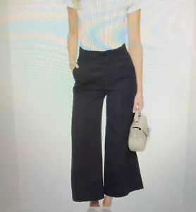 Goldsign Karla Crop Trouser Wide Leg Jean Sz 25 - Picture 1 of 12