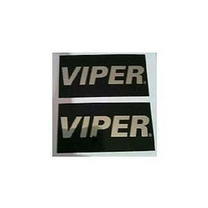 (2) Viper Warning Stickers Car Alarm Security System Decals - Picture 1 of 1