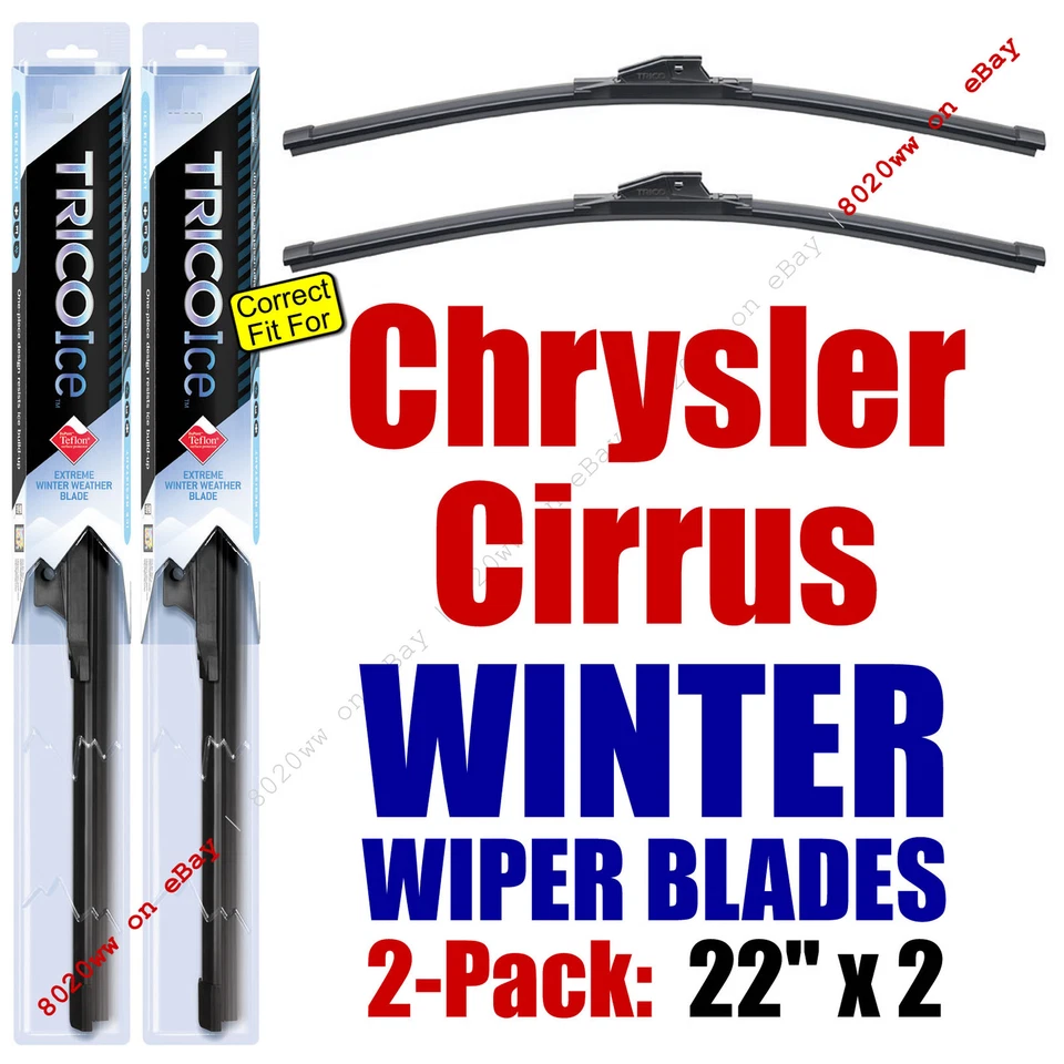 WINTER Wipers 2pk Super-Premium fit 1995-2000 Chrysler Cirrus - 35220x2 - Image 1 of 1